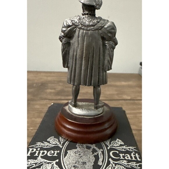 Piper Craft Henry VIII Pewter Figurine | Scotland | 4” Tall | Lead Free - Picture 3 of 6